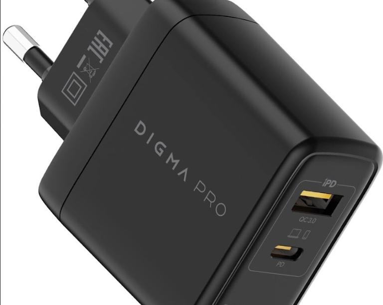 Digma Pro выпустили GAN зарядное устройство DPW6A на 65Вт / Питание и аккумуляторы / iXBT Live